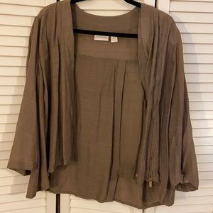 CHICO’s brown cardigan. EXCELLENT CONDITION!